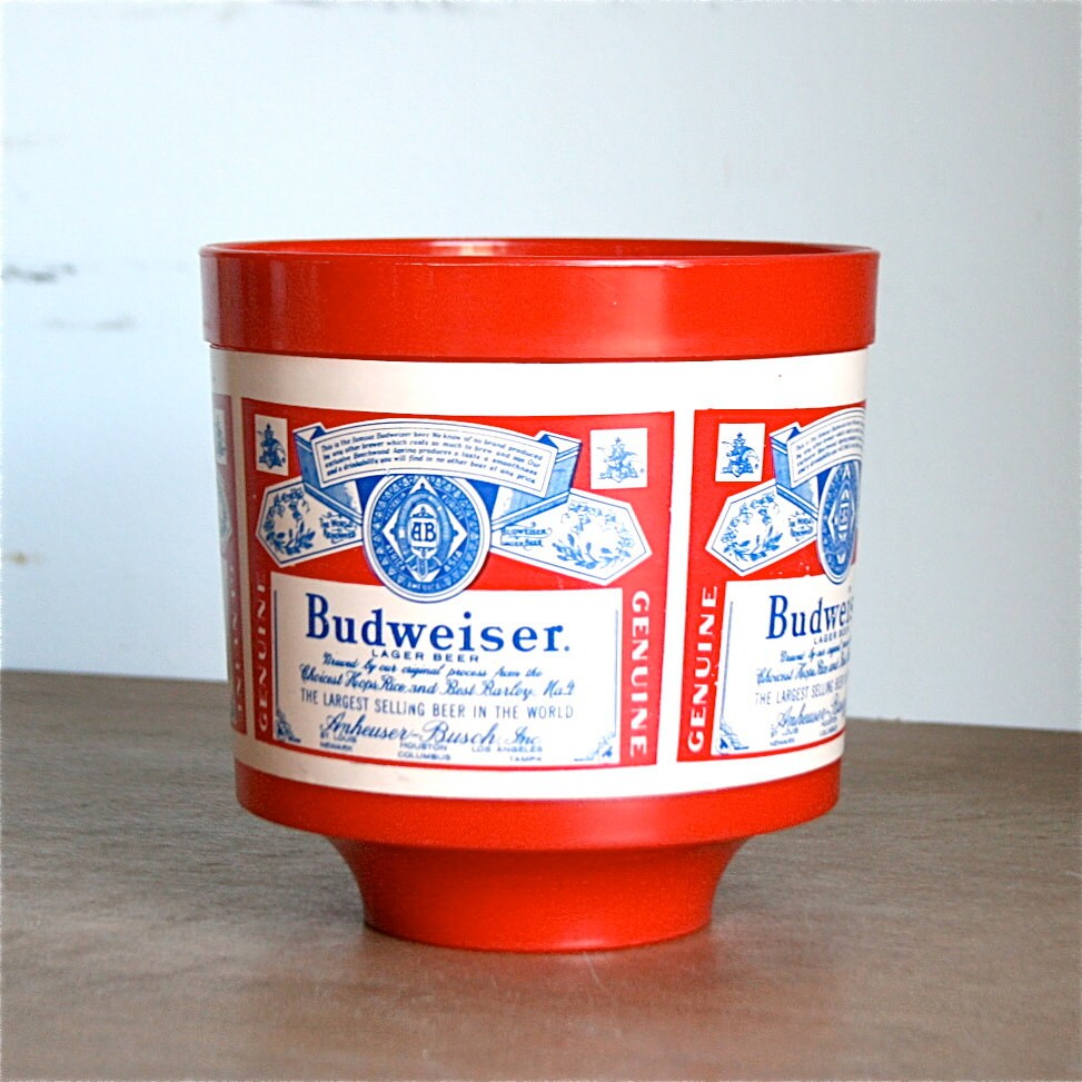 Vintage Budweiser Plastic Bucket