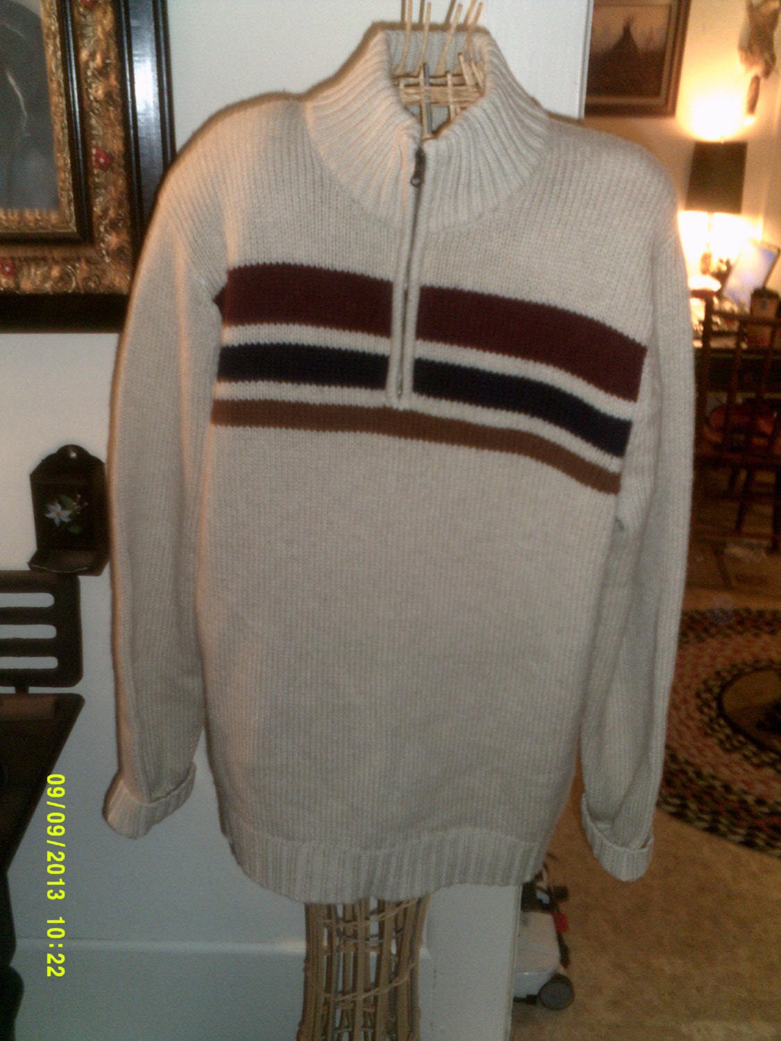 Mens Eddie Bauer Sweater size XL Wool Blend Pull Over XL