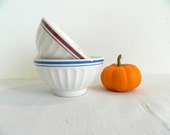 2 cafe au lait bowls, latte bowls, French vintage bowl.