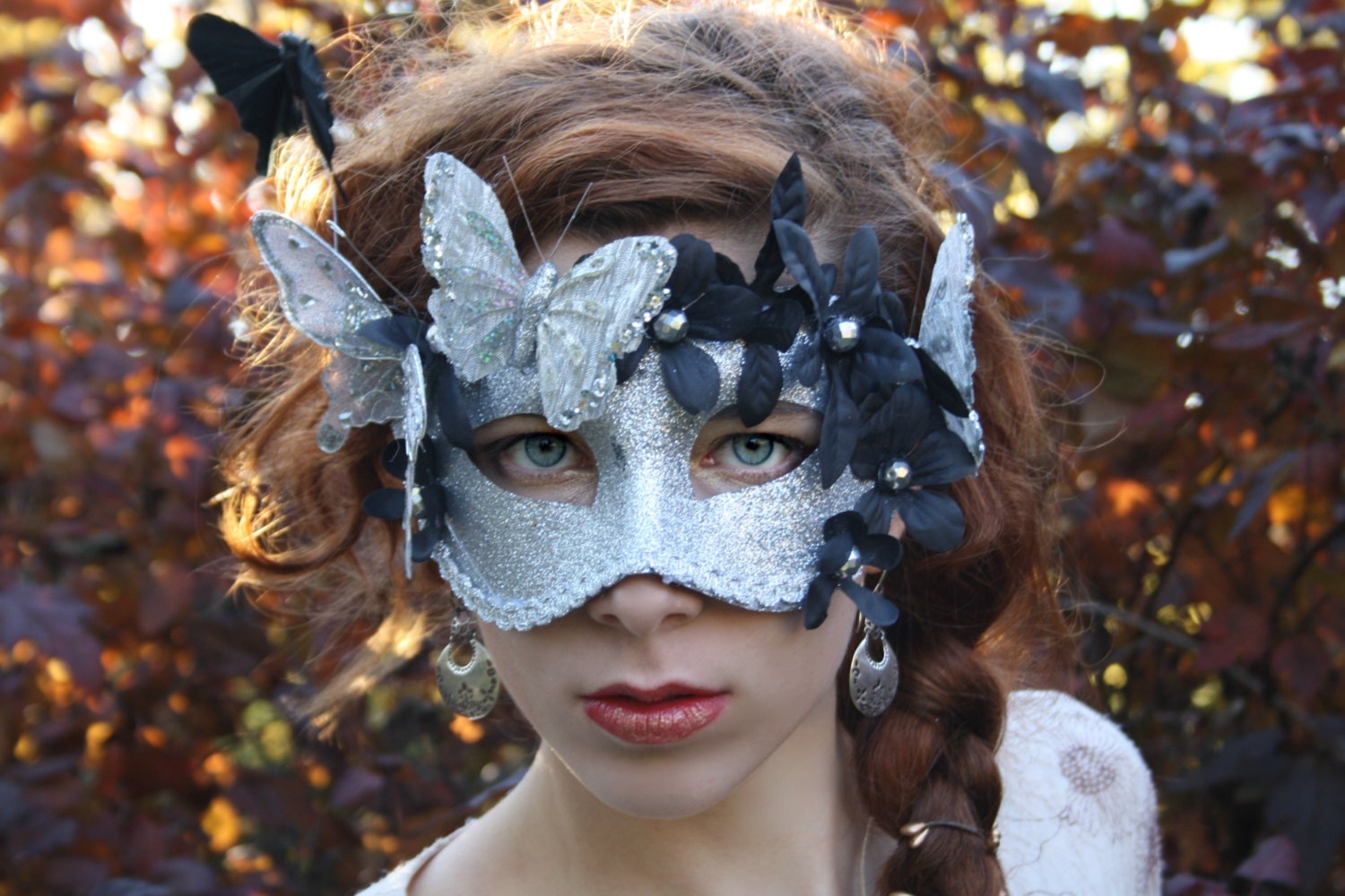 Silver Masquerade Mask masquerade ball mask halloween fairy