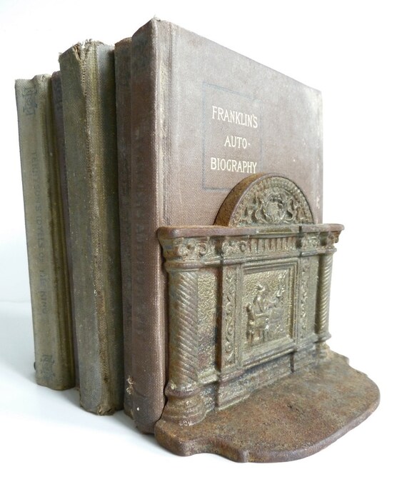 Brass Bookends Small Bookends Cast Bookends by TheRetroRanch