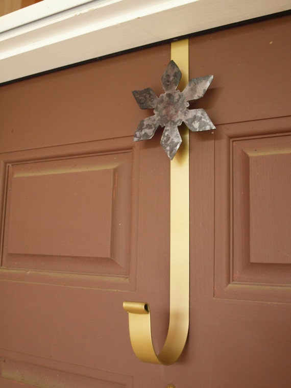 Items similar to Snow Flake Over the Door Wreath Hanger on Etsy
