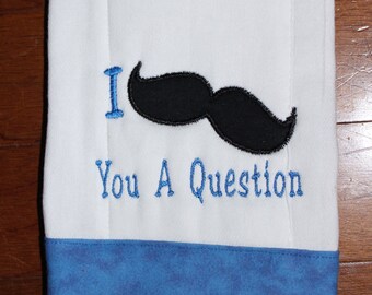 Items similar to 18 I Mustache You a question Valentine Tag on Etsy