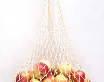 Farmers Market Bag - Reusable Cotton Grocery Tote - Natural white - #000
