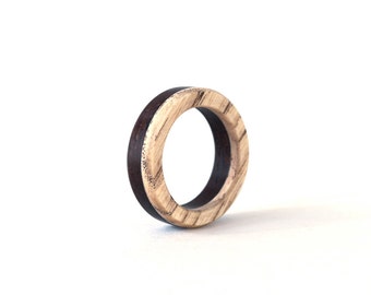 Walnut Wood  Ring  Wood  Ring  Women Wedding  Band Wedding  Ring 