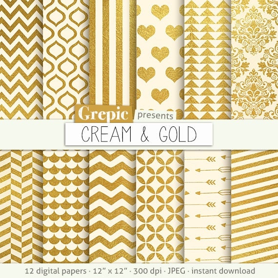 Purple and Gold digital paper, gold background, gold glitter, golden stars,  chevron, geometric, flowers, hearts for Commercial Use