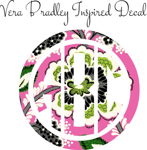 vera bradley monogram