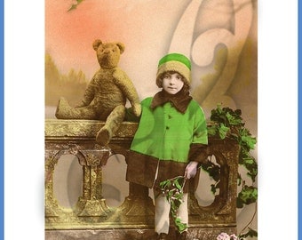 Bonne Annee Postcard INSTANT DOWNLOAD