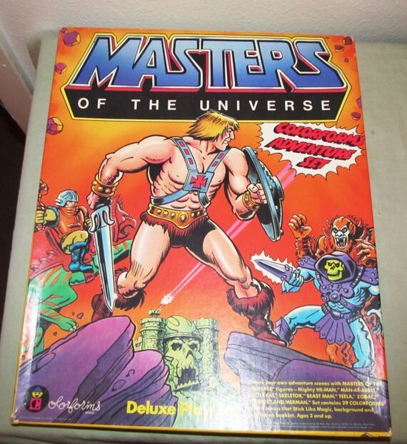 1983 He-Man / Masters of the Universe Colorforms Play set