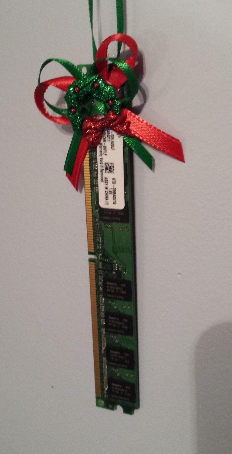 geek christmas ornament computer memory red by geek christmas ornament computer memory red by