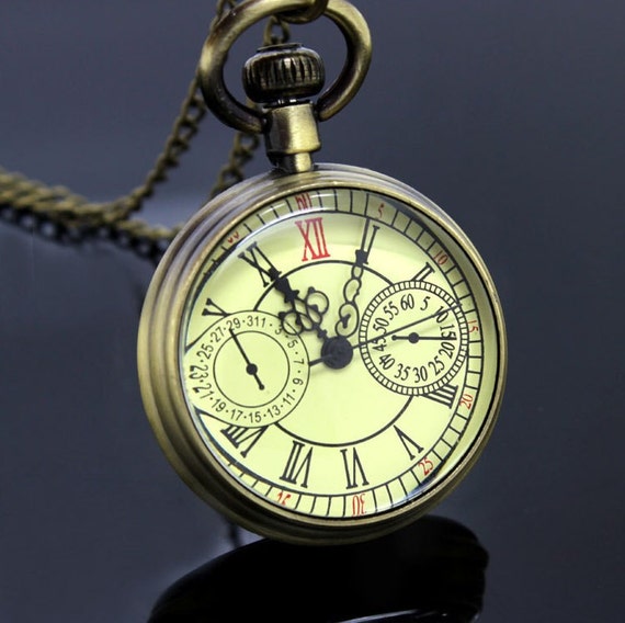 Roman Numeral Vintage Pocket Watch Antique Watch Mechanical Watch ...