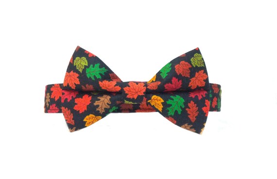 thanksgiving dog bow tie