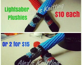 Lightsaber Plushies