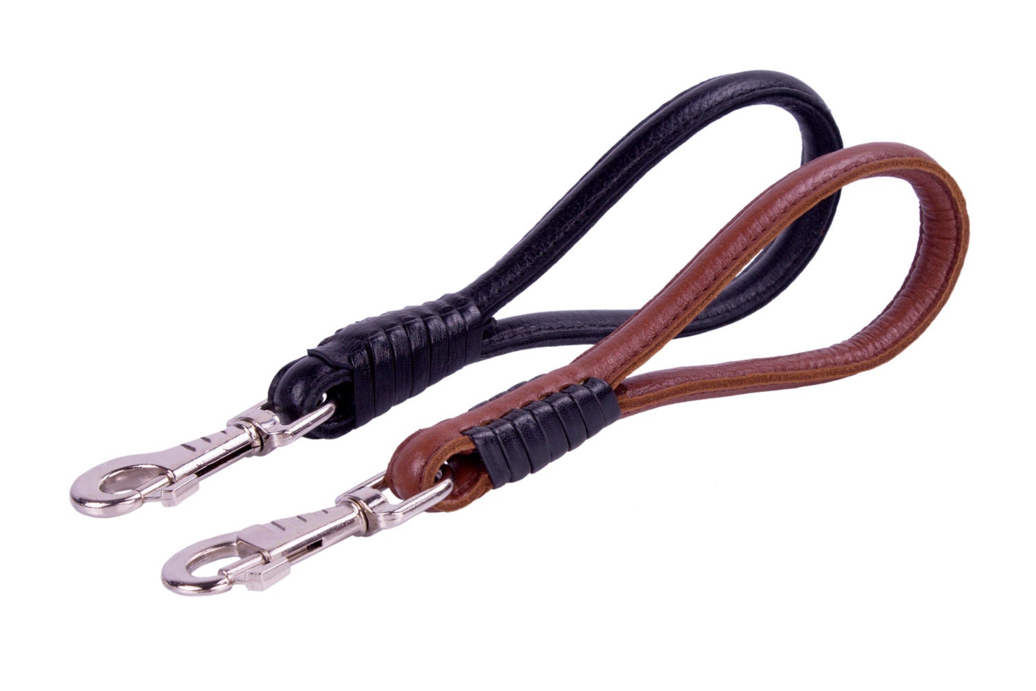 Dog Traffic Leash Leather Lead Short Large XLarge by CollarDirect