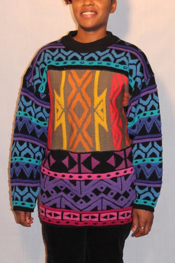 Items similar to SALE fkvintage Coogi Inspired Sweater on Etsy