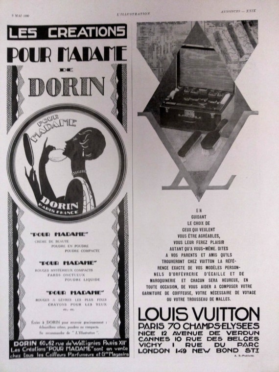 Louis Vuitton advertising vintage ad French magazine poster