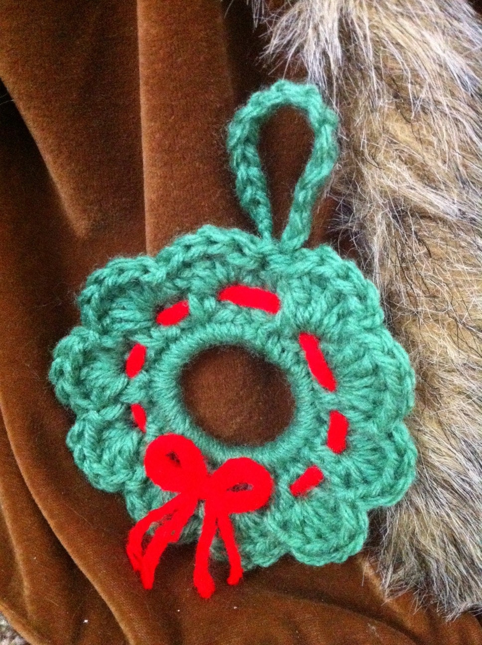 Wreath Ornament, Crochet