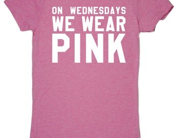 On Wednesdays We Wear Pink Tshirt Tee T Shirt Mean Girls Shirt Funny ...