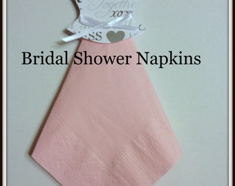 Bridal Shower Cocktail size Bridal Dress Bridal Shower Napkins