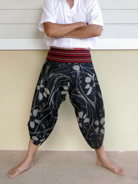 Extra light Japanese Style Samurai Pants Baggy by LannaWardrobe