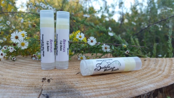 Southern Mountain Scents Natural Homemade Beeswax Lip Balm 3 pack