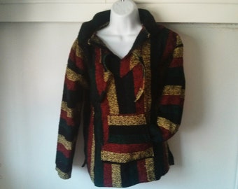 Mexican Baja Hoodie- Small/ urban outfitters/ hippie / boho/ gypsy ...