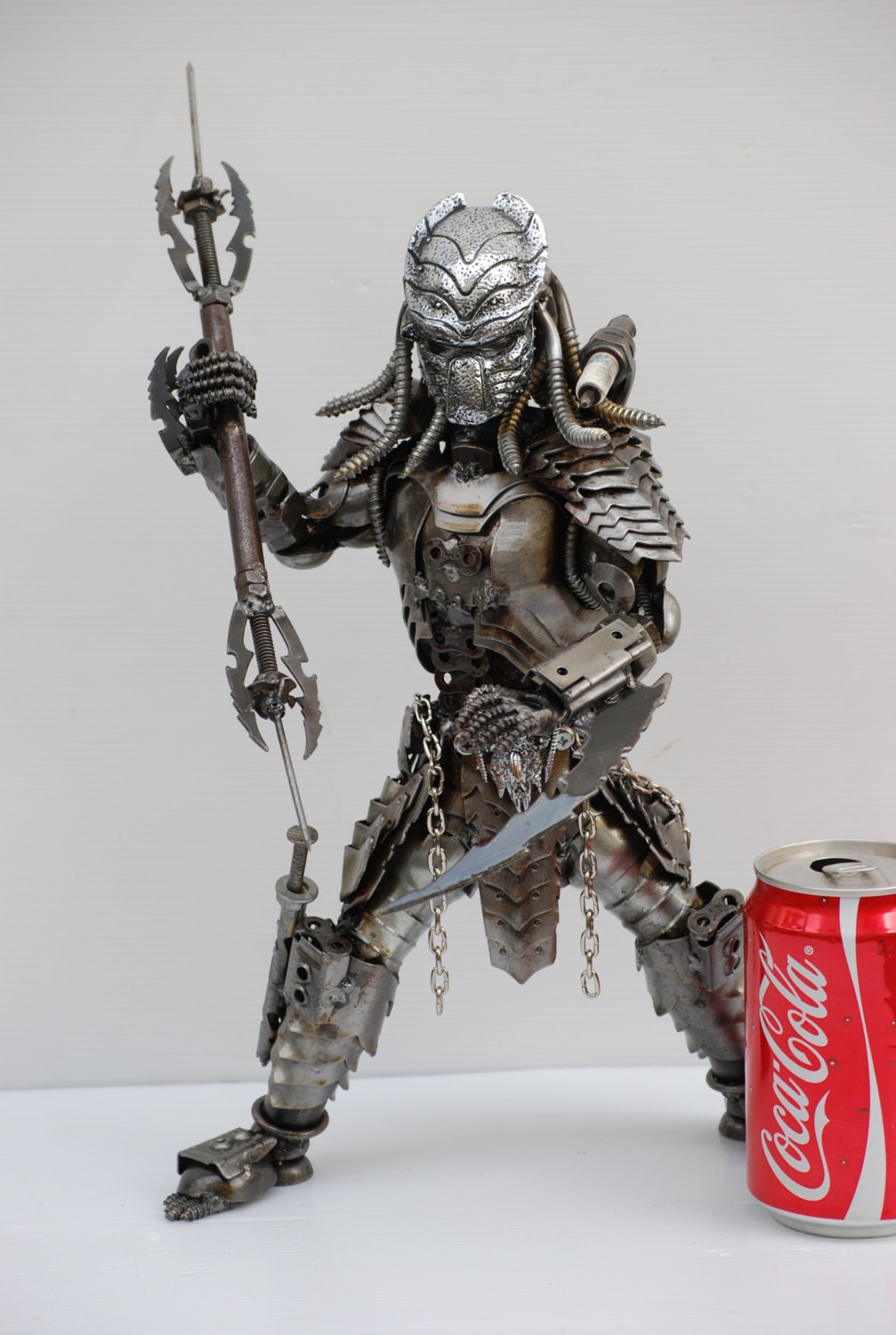 METAL SCULPTURE Predator Metal Sculpture Type 2 _ Mask H