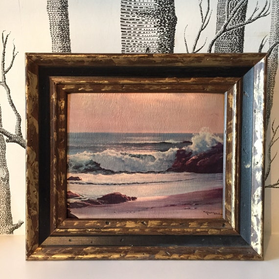Vintage Robert Wood Artwork Seascape Print by GreatLakesModern
