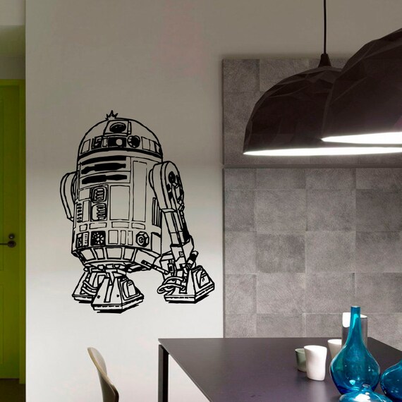 Wall Decals Vinyl Sticker Decal Star Wars R2D2 Robot Wall