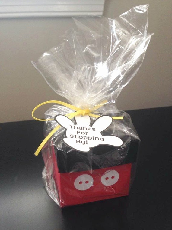 Mickey Mouse Favor Box By Cheerfullycreative On Etsy