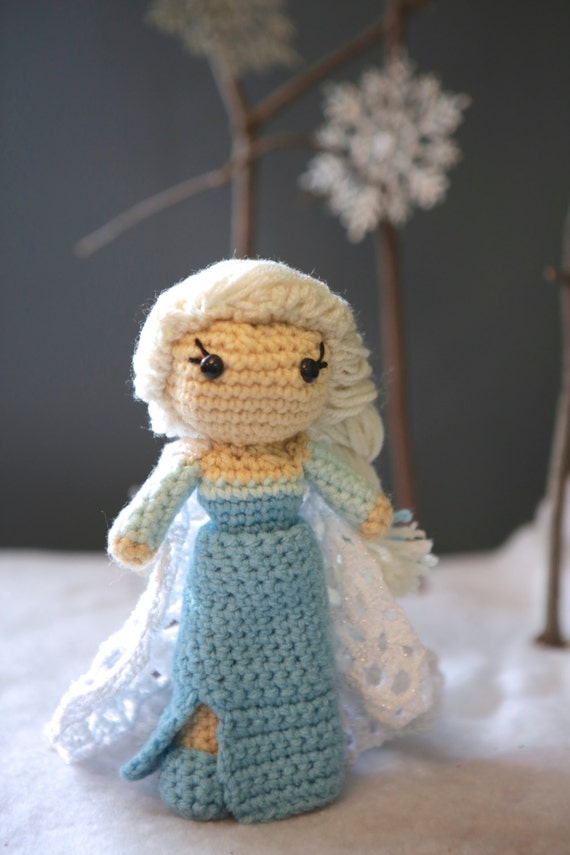 Crochet Elsa Doll by YarnPossible on Etsy