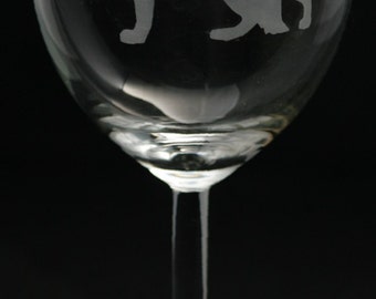 German Shepherd Wine Glass