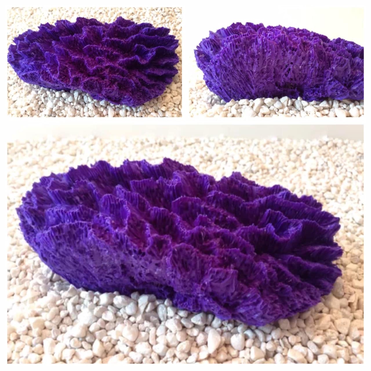Large Bright Purple Replica Coral Aquarium Ornament Coral