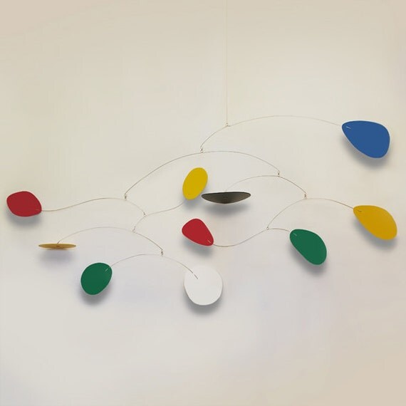 SALE Modern Art Mobile 89Wx 43H Horizontal by frithmobiles