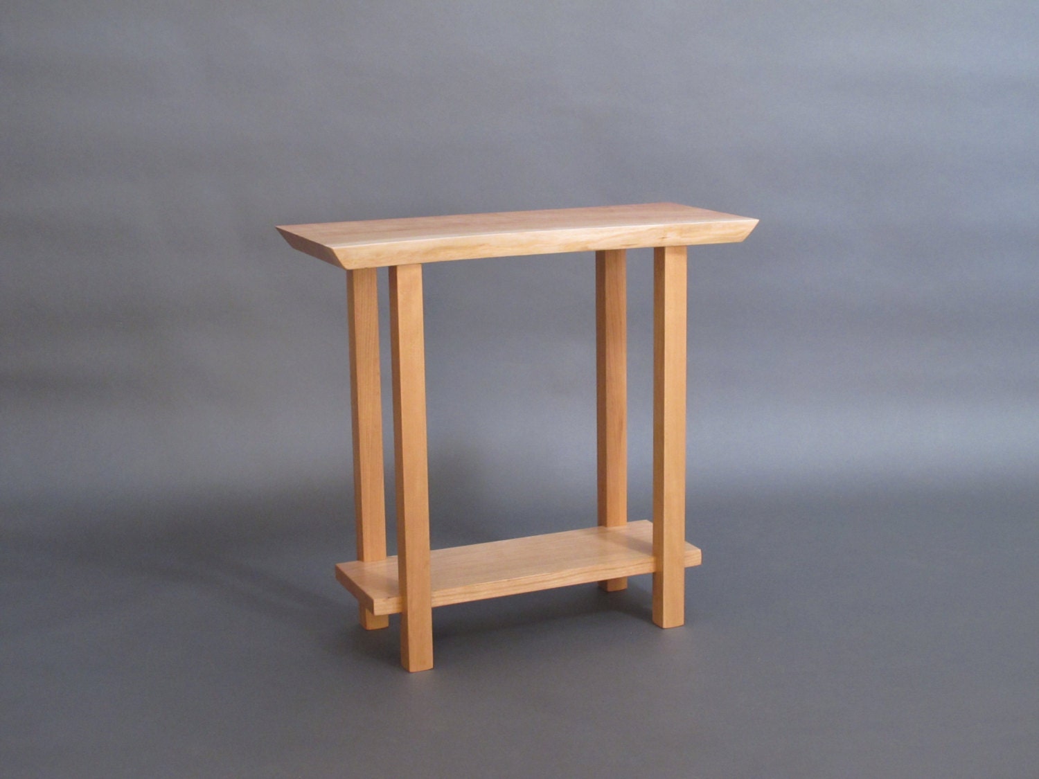 Narrow Live Edge Side Table Small Accent Table Narrow