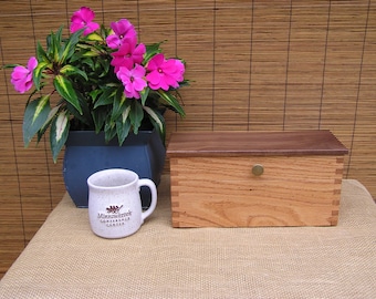 Loose Tea Box, Tea Box,Tea Tins, Wormy Red Oak