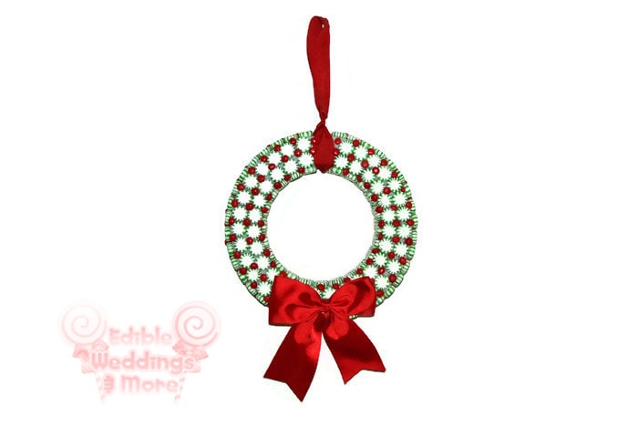 Candy Christmas Wreath, Peppermint Wreath, Christmas, Holiday, Indoor, Wreath, Candy Wreath, Christmas Wreath, Holiday Wreath, Gift, Xmas