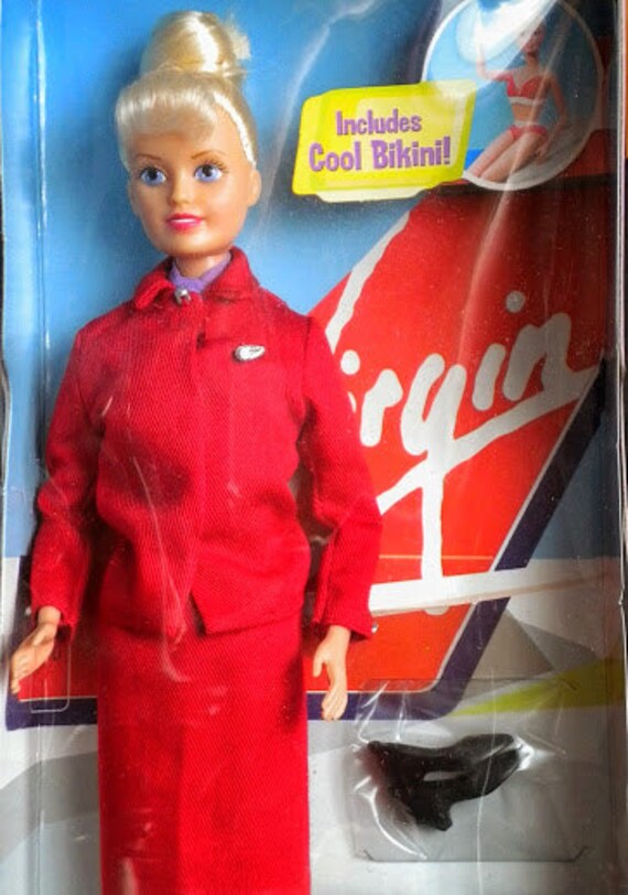 superb vintage sindy doll virgin atlantic cabin crew mint