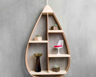 Mid Century Teardrop Shelf, Mid Century modern, Mid century modern shelf, mid century modern furniture, mid century shelf, wall shelves