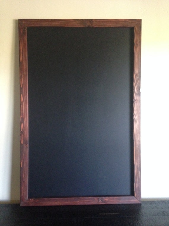 Loddie Doddie 24x36" Magnetic Chalkboard - Rustic Wood Frame | Wall Mountable