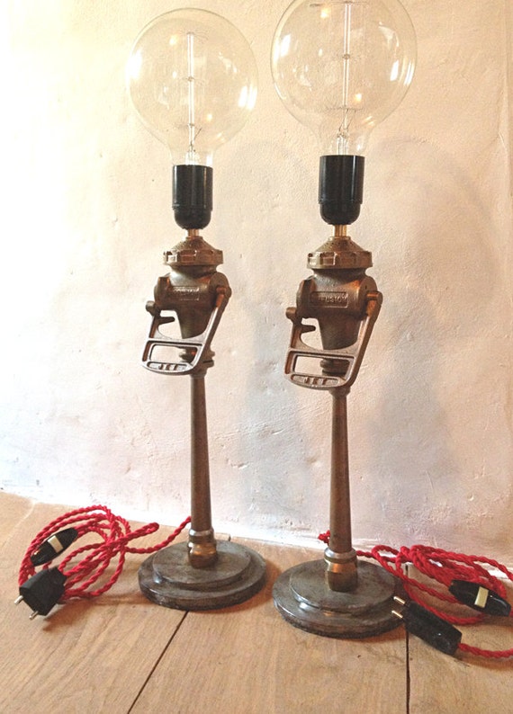 Vintage Fire Hose Nozzle Lamp by FrenchBricABroc on Etsy