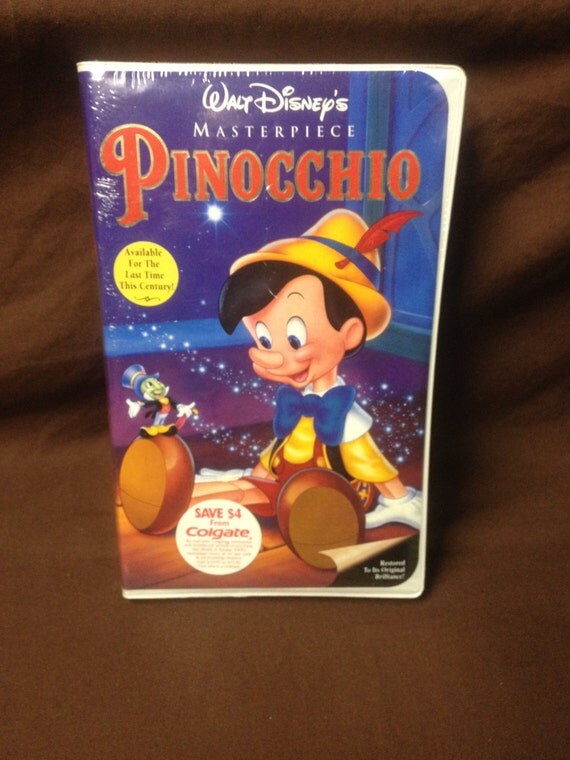 Items similar to Walt Disney's Pinocchio VHS (Masterpiece) New & Sealed ...