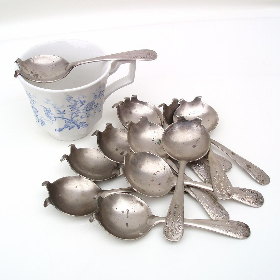 Vintage Bar Spoons Cocktail Spoons Liquor Warmer Brandy