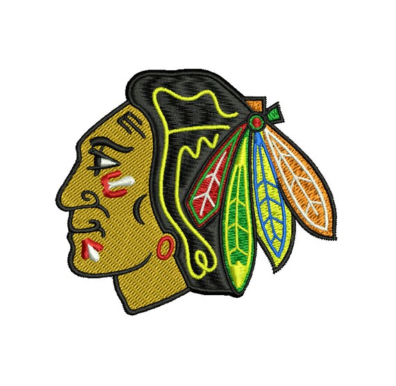 Chicago Blackhawks machine embroidery design by EmbroiderySpace