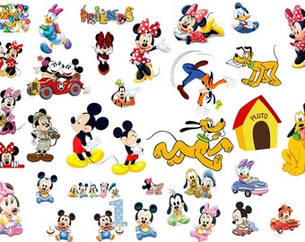 150 Mickey and Friends Clip Arts Character PNG Images 300 dpi ...