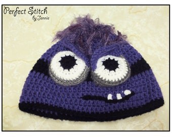 crochet purple minion hat crochet purple minion hat