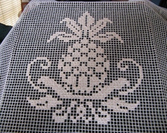 Pineapple Lace. Hand Made Lace. Welcome. Traditional Pineapple.