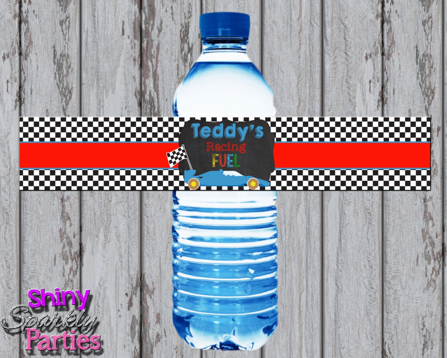 printable race car water bottle labels racing water bottle