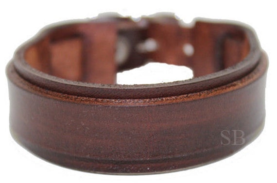 SB genuine leather bracelet leather wristband mens jewelry