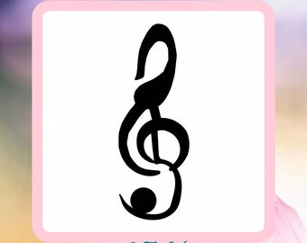 music stencil art etsy